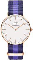Thumbnail for your product : Daniel Wellington Rose Gold Tone Coloured Strap Ladies Watch