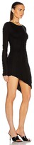 Thumbnail for your product : SAMI MIRO VINTAGE Asymmetric Long Sleeve Dress in Black