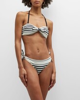 Thumbnail for your product : Lemlem Striped Eshe Side-Tie Bikini Bottoms