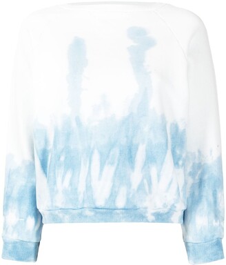 Nili Lotan Tie-Dye Print Cotton Sweatshirt