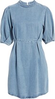 Thumbnail for your product : AWARE BY VERO MODA Berta Puff Sleeve Chambray Dress