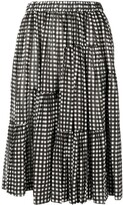 Thumbnail for your product : COMME DES GARÇONS GIRL checked A-line skirt
