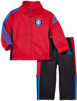 Thumbnail for your product : adidas Team Jacket Set (Baby) - Bright Red - 9 Months