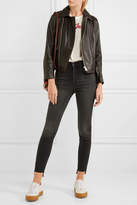 Thumbnail for your product : Madewell Frayed High-rise Skinny Jeans - Gray