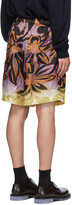 Thumbnail for your product : Dries Van Noten Purple & Orange Flower Drawstring Shorts