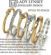 Thumbnail for your product : Moissanite Yellow Gold Lady Lyndsey Stacker Ring