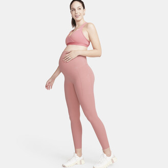Nike Women's Zenvy (M) Gentle-Support High-Waisted 7/8 Leggings with  Pockets (Maternity) in Pink - ShopStyle Activewear Pants