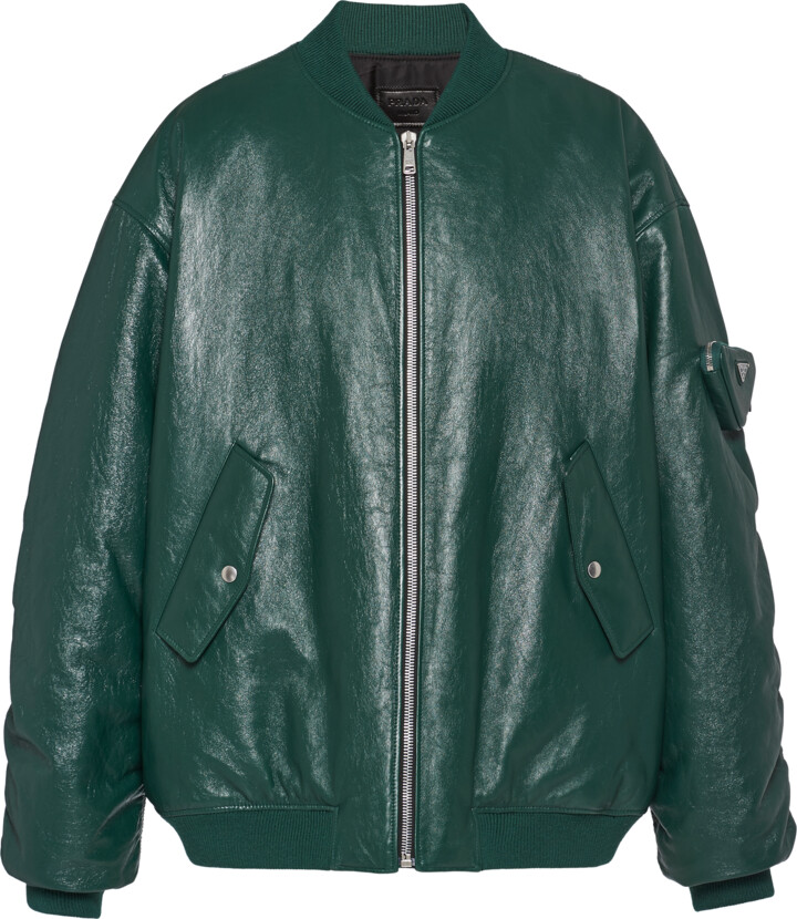 Save 30% Mens Clothing Jackets Leather jackets Bottega Veneta Nappa Leather Jacket in Green for Men 