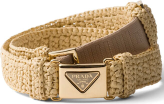 Prada Triangle Logo Charm Belt - ShopStyle