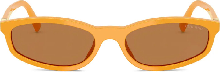 Miu Miu Eyewear Logo-Lettering Sunglasses