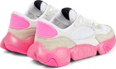 Thumbnail for your product : Valentino Garavani Bubbleback suede and mesh sneakers