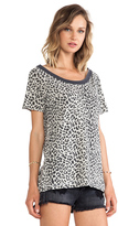 Thumbnail for your product : Chaser Open Back Animal Print Tee