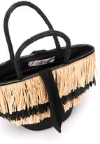 Thumbnail for your product : Dorothee Schumacher Mini Scuba straw tote bag
