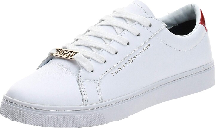 Tommy Hilfiger Women's Iridescent Wedge Sneaker Low-Top - ShopStyle Trainers