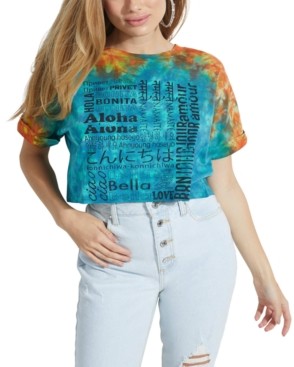 Eco International Cropped Graphic T-Shirt - ShopStyle
