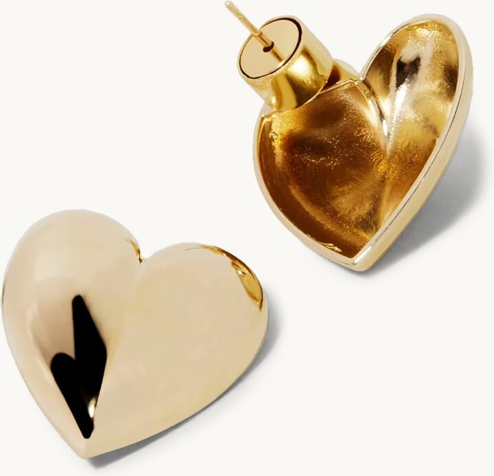 Jennifer Fisher Small Puffy Heart Earrings Silver