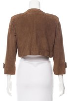 Thumbnail for your product : Burberry Suede Collarless Jacket