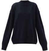 Thumbnail for your product : Raey Responsible-wool Displaced-sleeve V-neck Sweater - Dark Navy