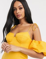 Thumbnail for your product : Significant Other dahlia puff sleeve detail mini dress