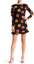 Thumbnail for your product : Nicole Miller Studio Ruffled Sleeve Floral Dress