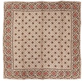 Thumbnail for your product : Brunello Cucinelli Tile-print Silk-faille Pocket Square - Beige