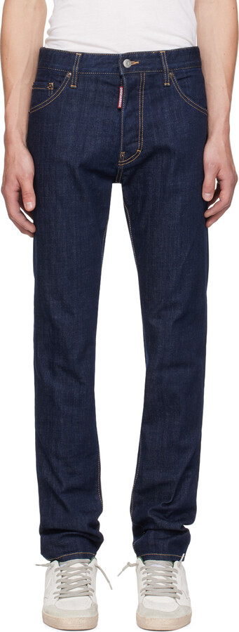 DSQUARED2 Blue Dark Rince Wash Cool Guy Jeans