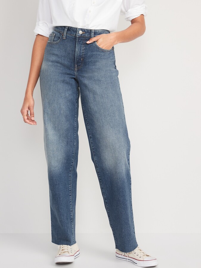 High-Waisted OG Loose Side-Slit Jeans