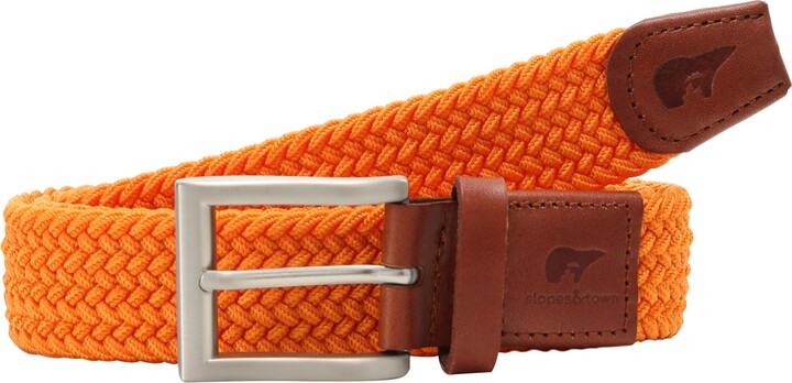Mens Orange Leather Belt | Shop The Largest Collection | ShopStyle
