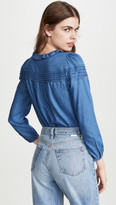 Thumbnail for your product : Madewell Hadley Pintuck Chambray Top