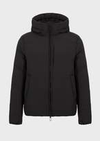 Thumbnail for your product : Emporio Armani Nylon Stretch Down Jacket With Hood
