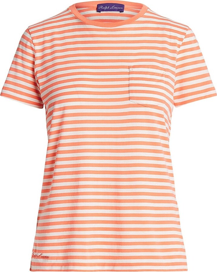 Ralph Lauren Collection Striped Crewneck T-Shirt - ShopStyle