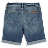 Thumbnail for your product : Joe's Jeans Girl's Rolled-Cuff Denim Bermuda Shorts