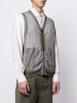 Thumbnail for your product : A-Cold-Wall* Rib-Trimmed Zipped Gilet