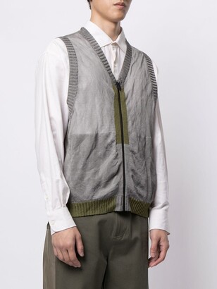 A-Cold-Wall* Rib-Trimmed Zipped Gilet