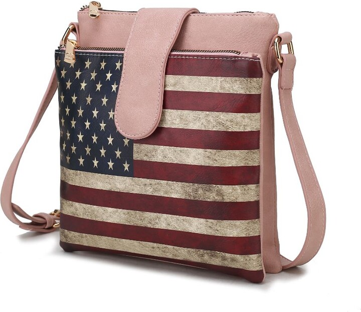 Mkf Collection By Mia K. Josephine Vegan Leather Women’s FLAG Crossbody