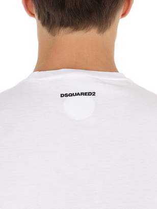 DSQUARED2 D2 Printed Cotton Jersey T-shirt