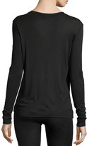 Thumbnail for your product : Hanro Cashmere-Silk Blend Long-Sleeve Top, Black