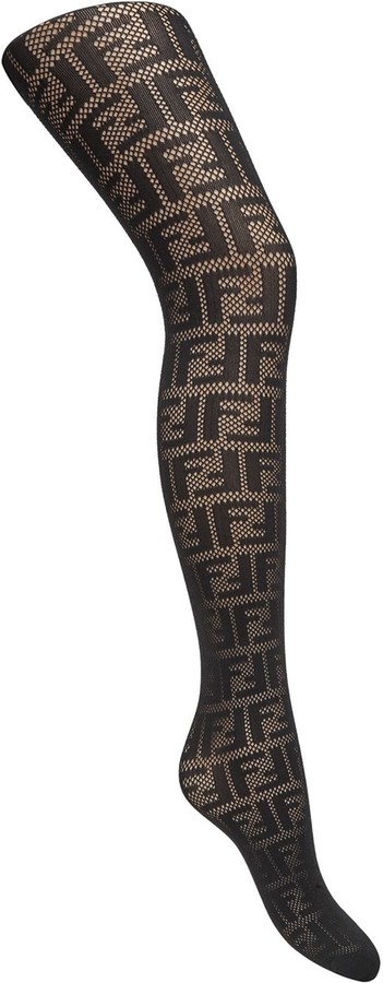 Fendi FF motif tights - ShopStyle Hosiery