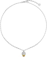 Thumbnail for your product : Gucci White gold lion head necklace