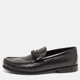 Louis Vuitton, Shoes, Louis Vuitton Mens Leather Slip Ons Size