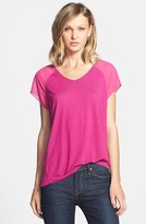 Thumbnail for your product : Vince Camuto Chiffon Sleeve V-Neck Tee