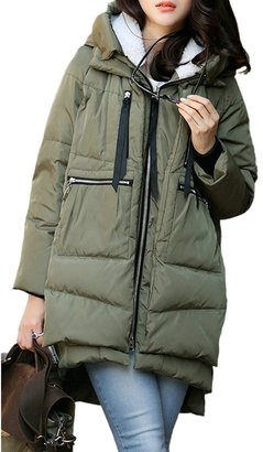 Pop lover Women's Winter Parka Coat Overcoat Down Jacket Outerwear L