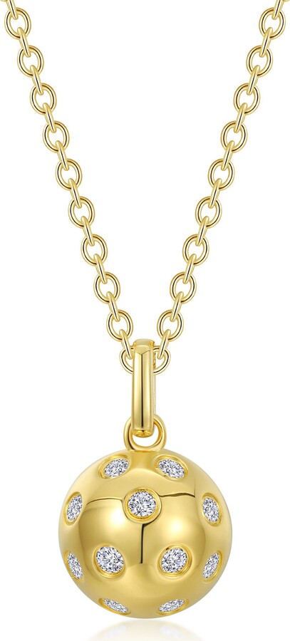 Lafonn Pickleball Pendant Necklace