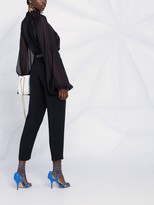 Thumbnail for your product : FEDERICA TOSI Sheer Sleeve Silk Blouse