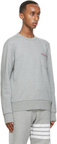 Thumbnail for your product : Thom Browne Grey Stripe Pocket Classic Sweatshirt