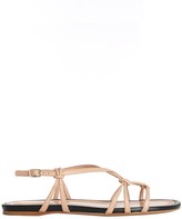 Thumbnail for your product : Zimmermann Knotted Strap Flat Sandal