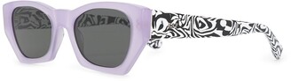 RetroSuperFuture Zebra Print Sunglasses