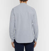 Thumbnail for your product : Folk Slim-Fit Grandad-Collar Striped Cotton Shirt