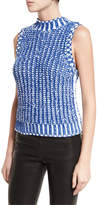 Thumbnail for your product : Alice + Olivia Tomi Two-Tone Chunky Knit Top