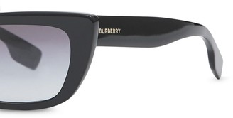 Burberry Bio-Acetate Rectangular Frame Sunglasses